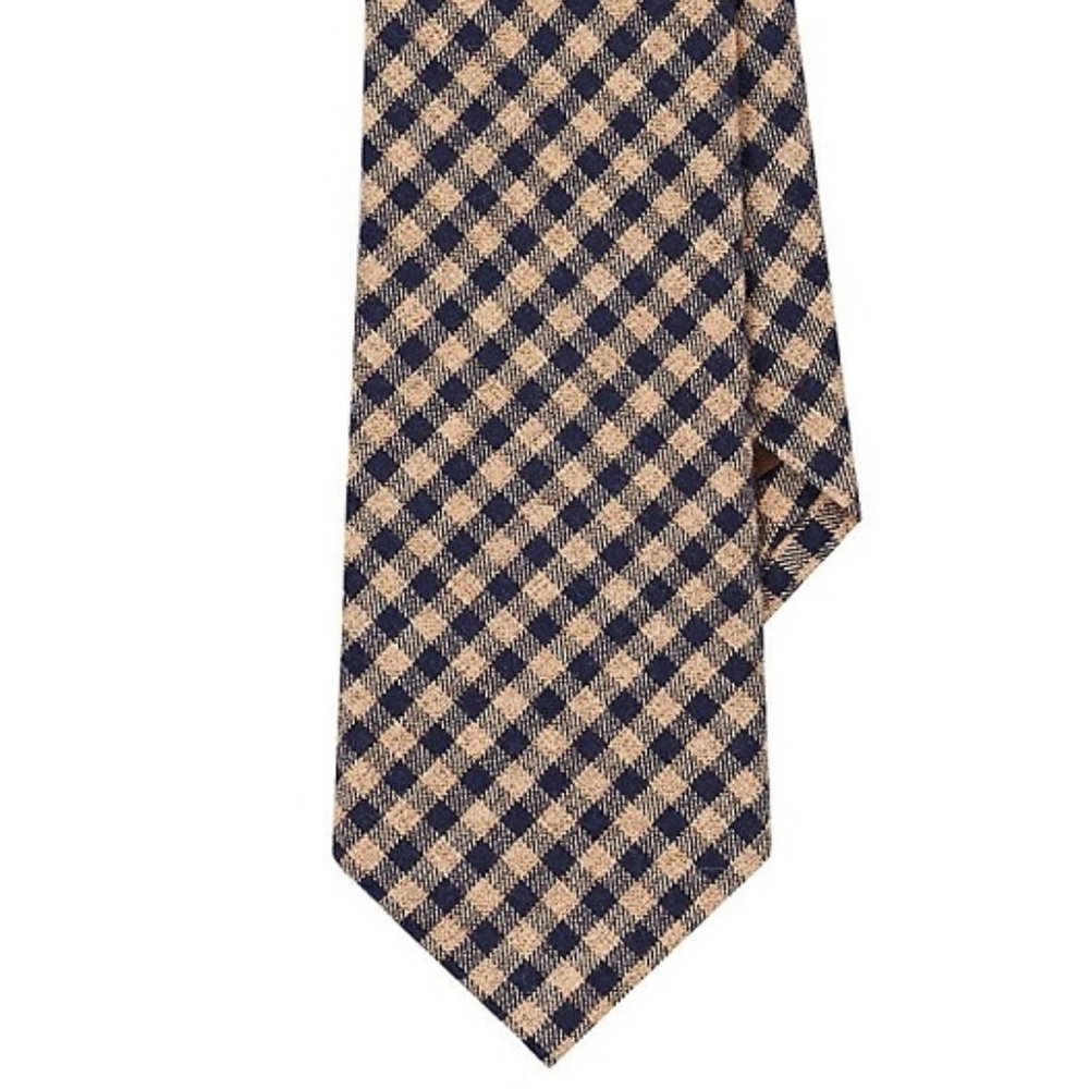 Gingahm Cotton Necktie by Alexander Olch